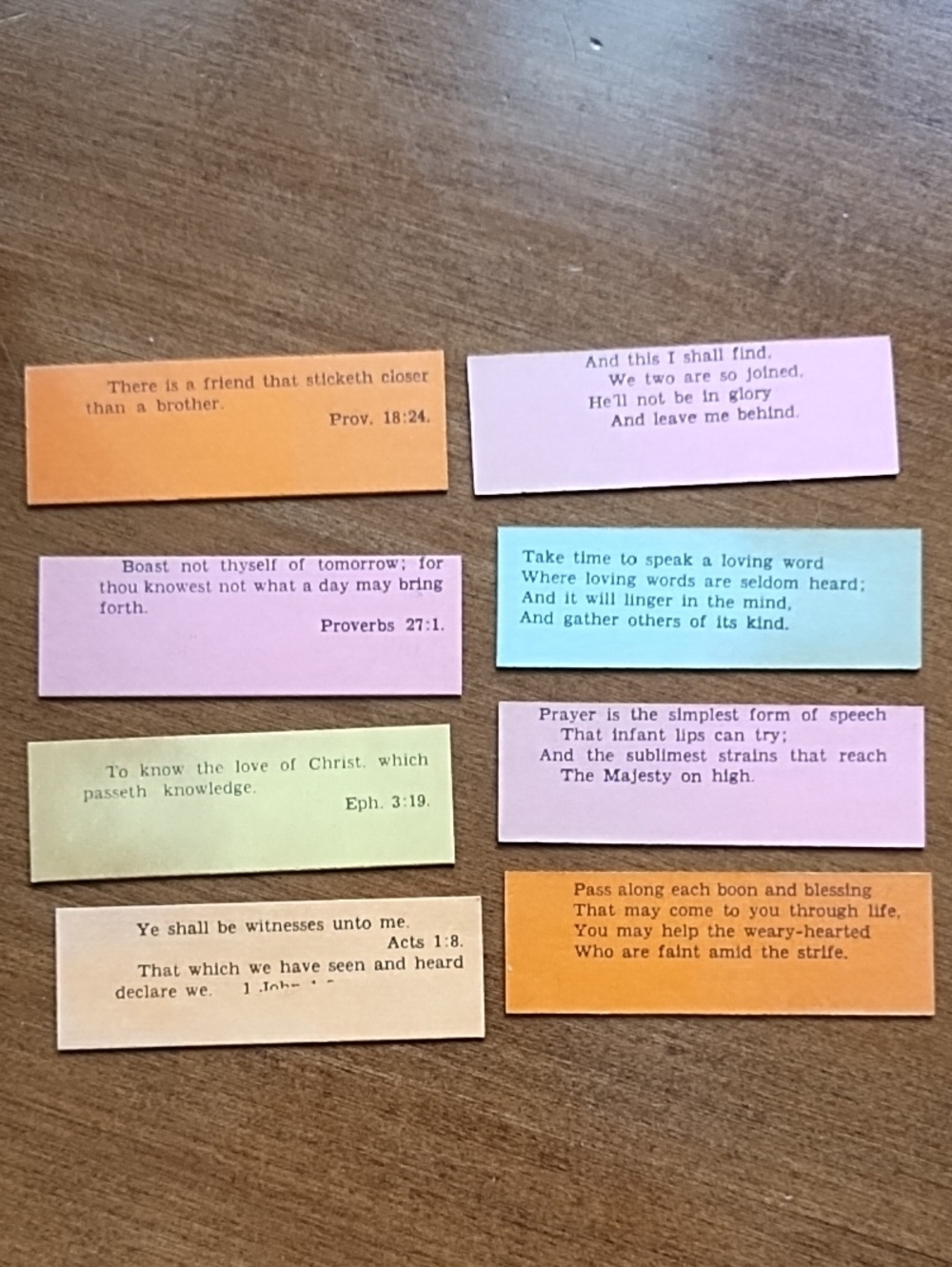 Bread of Life Box With Daily Scripture Verses Vintage Plastic Cardboard Brown - Picture 6 of 9